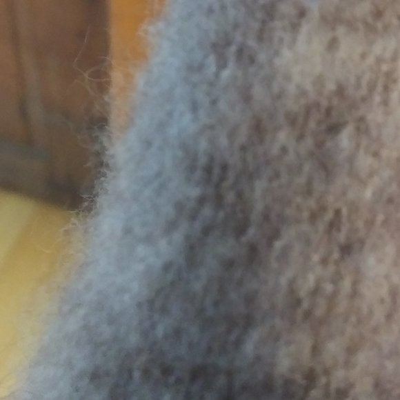 Made in Italy unique poncho style sweater with arms Tricot Chic neutral colors - Picture 15 of 16